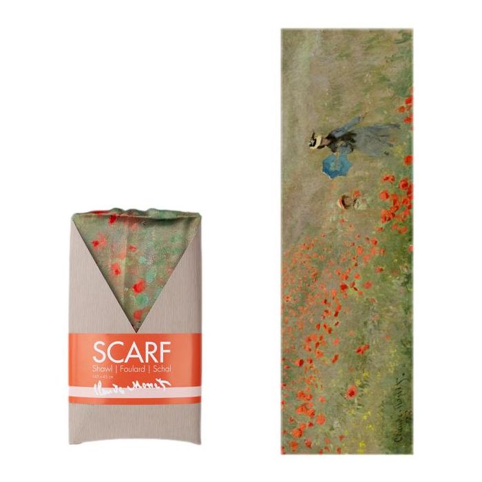 Scarf, Monet  - Field of Poppies