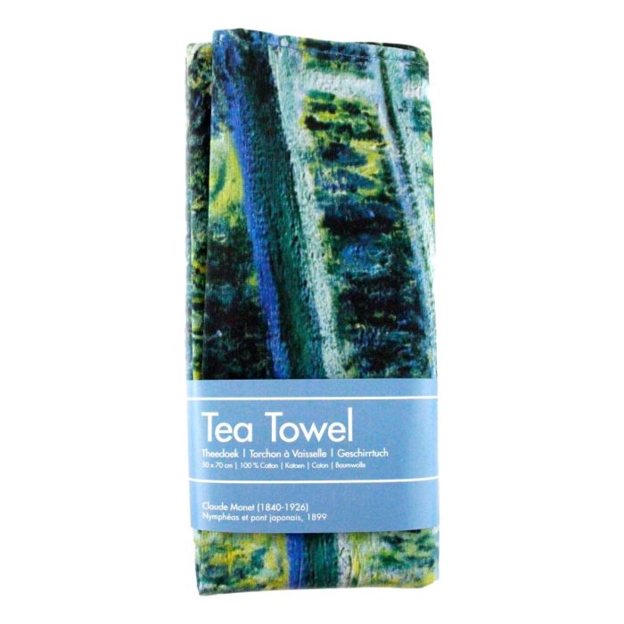 Tea Towel, "Waterlilies and Japanese Bridge", Claude Monet