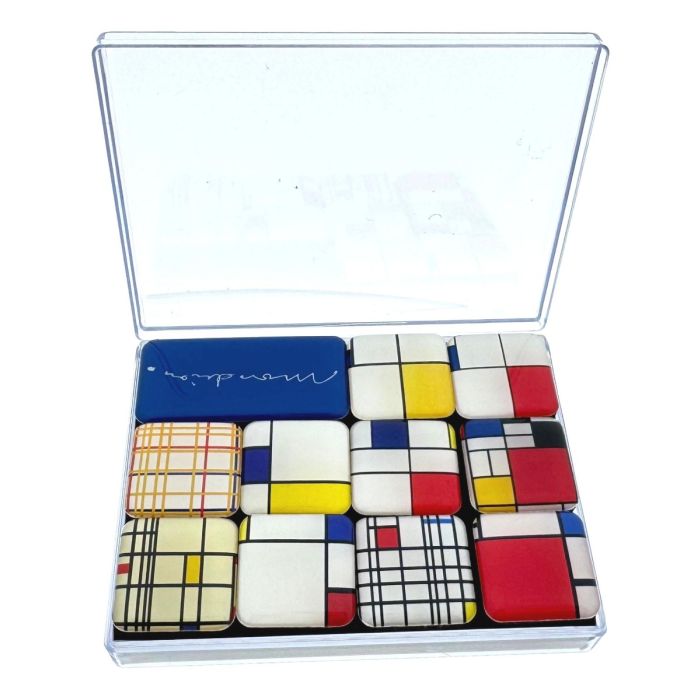 Mini Magneetjes Set Mondriaan