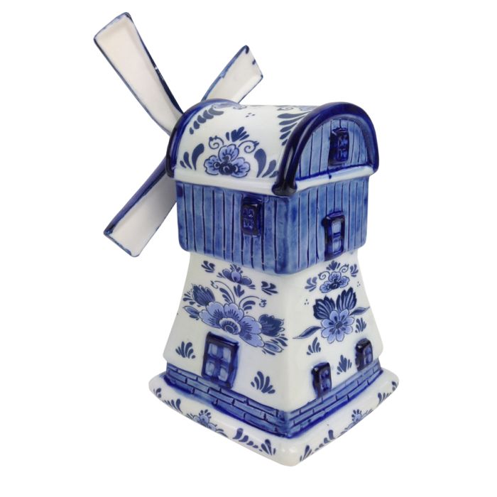 Delfts blauwe muziekmolen, 20cm