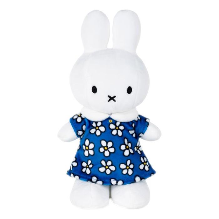 Miffy Plush - Blue Floral Dress - 24 cm