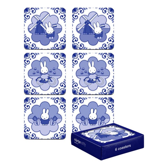 Delft Blue Miffy coasters in box