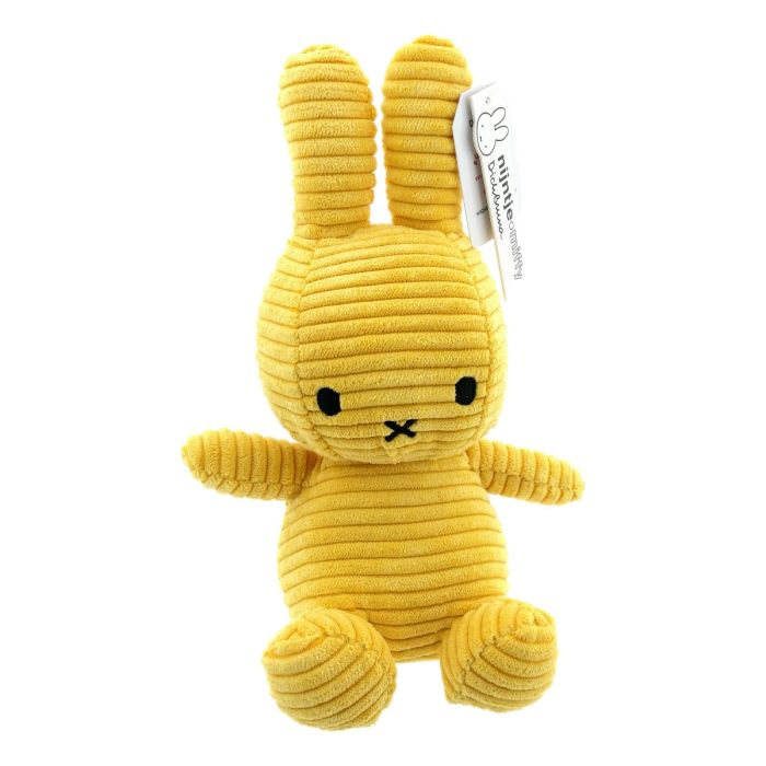 Miffy Sitting Corduroy Yellow - 23 cm