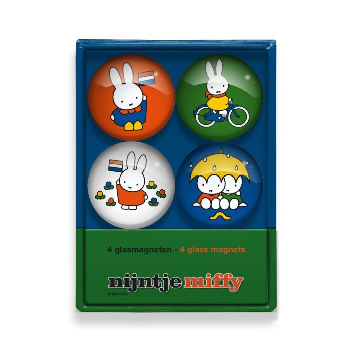 Miffy Box with Four Glass Magnets