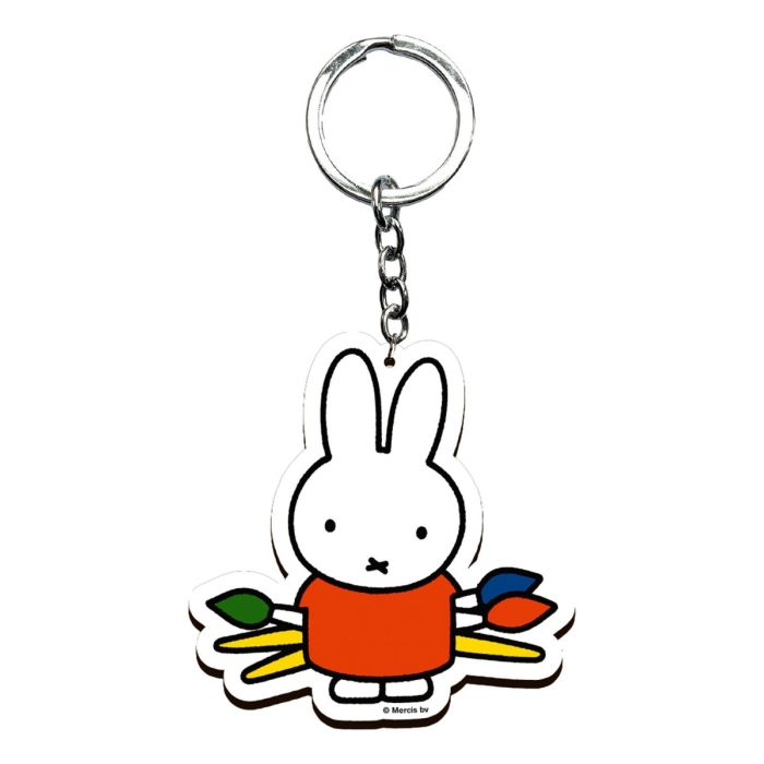 Keychain Miffy Artist - Wood