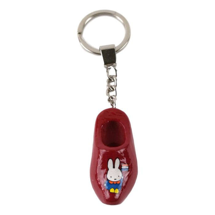 Red Keychain "Miffy in Blue Farm Blouse" , 4cm