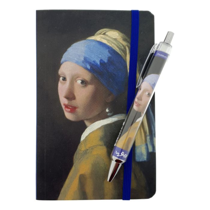 Notelet and Pen Girl with Pearl, Johannes Vermeer