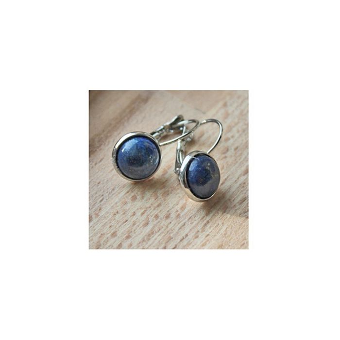 Set 10mm Lapis Lazuli leverback earrings