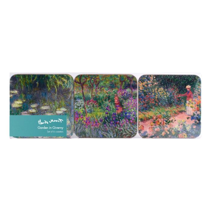 Coasters Monet's Garden in Giverny, set of 6