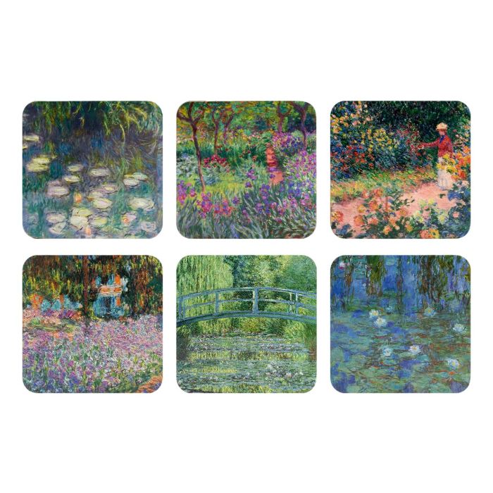 Coasters Monet's Garden in Giverny, set of 6
