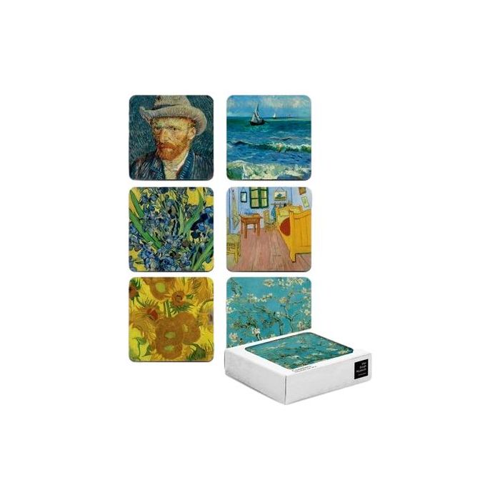 Vincent van Gogh Onderzetters Collectie (Set van 6)