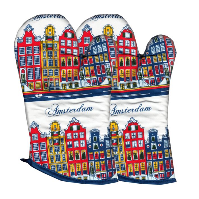 Ovenwanten Grachtenhuisjes Kleur