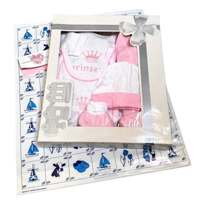 Baby Cadeauset "Prinsesje" , 5 delige set