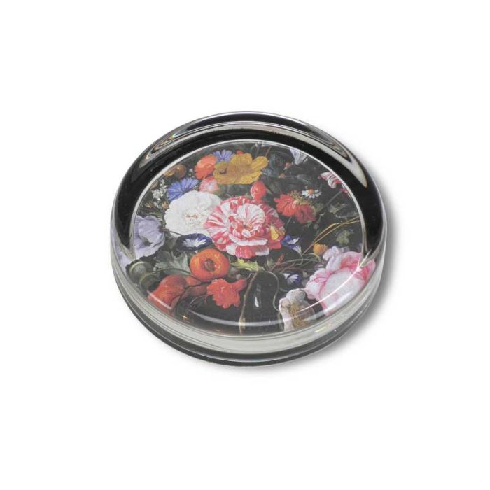 Paperweight Still Life with Flowers, De Heem