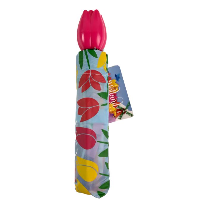 Paraplu Tulpen met molens - Fuchsia