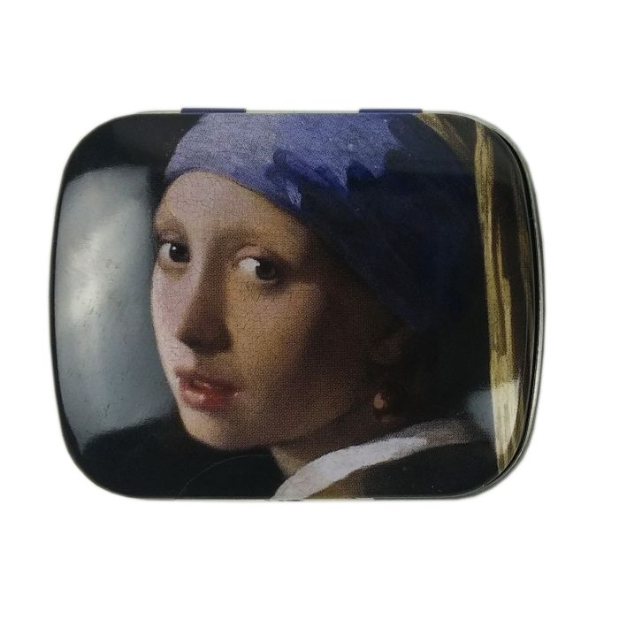 Pepermunt in blikje, Meisje met Parel, Vermeer