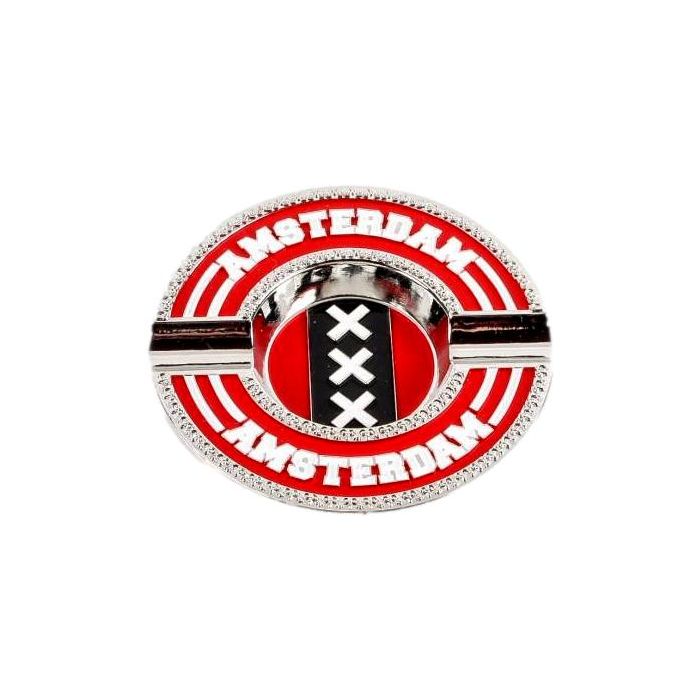 Asbak "Amsterdam Wapen, Zilverkleurig"