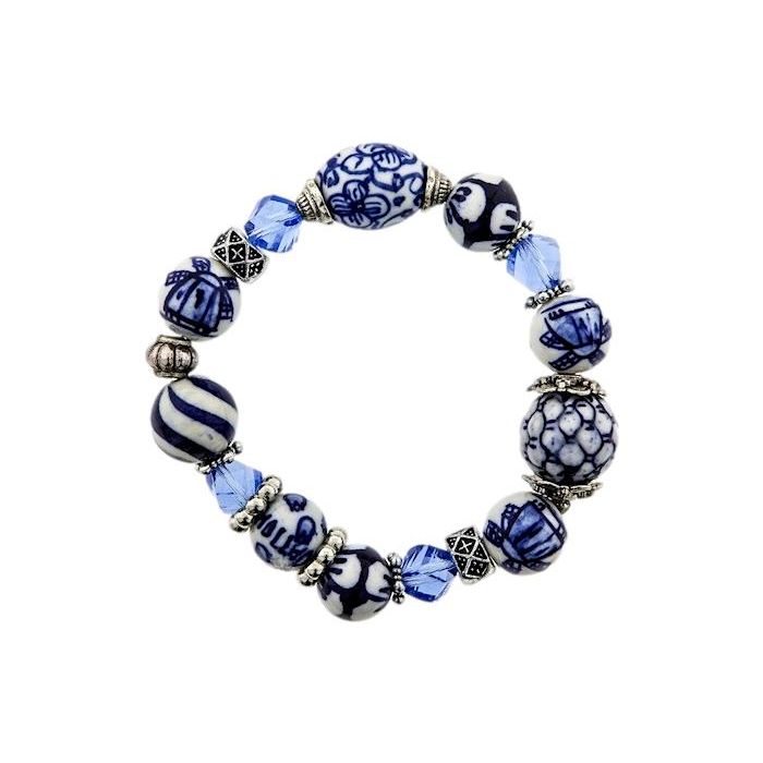 Bracelet blue crystal 