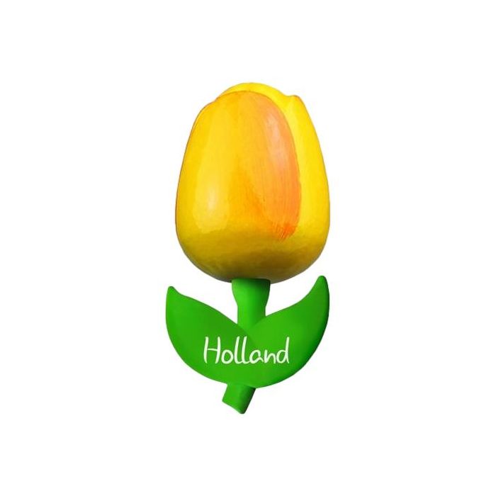 Tulpmagneet "Geel Oranje", 10 cm