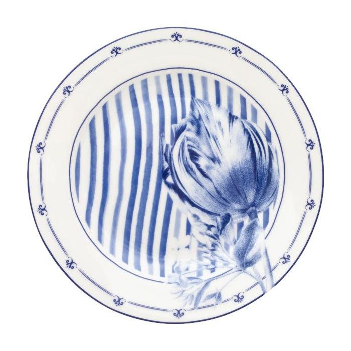 Pastry dish "Tulips" with edge decoration, 17 cm