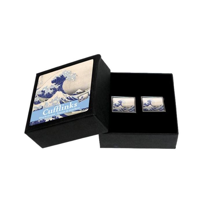 Cufflinks "Great Wave", Hokusai