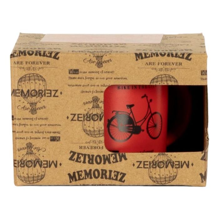Mok Memoriez - Amsterdamse Fiets - Mat Rood - Klein