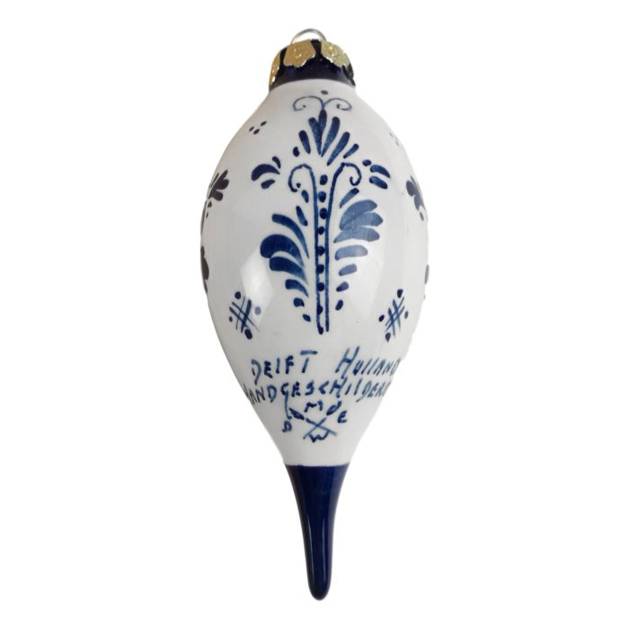 Hand painted Christmas ornament decorated with windmill