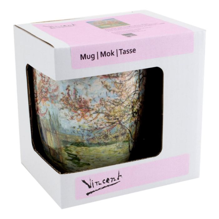 Vincent van Gogh Mug, Pink Peach Trees - In Box