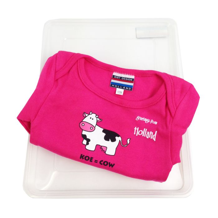Baby Romper Roze Koe