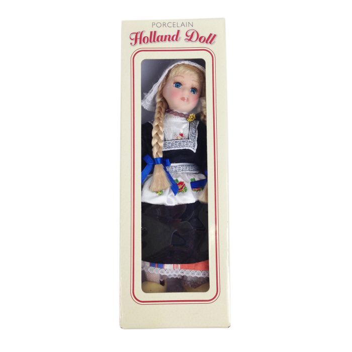Doll Volendam black costume "Boezel", 26cm