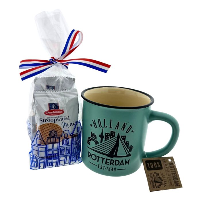 Cadeau Rotterdam Theemok met Stroopwafels