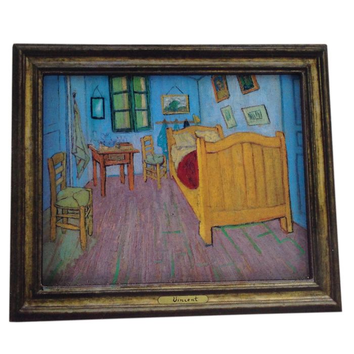 Koelkastmagneet "De  Slaapkamer", Vincent van Gogh