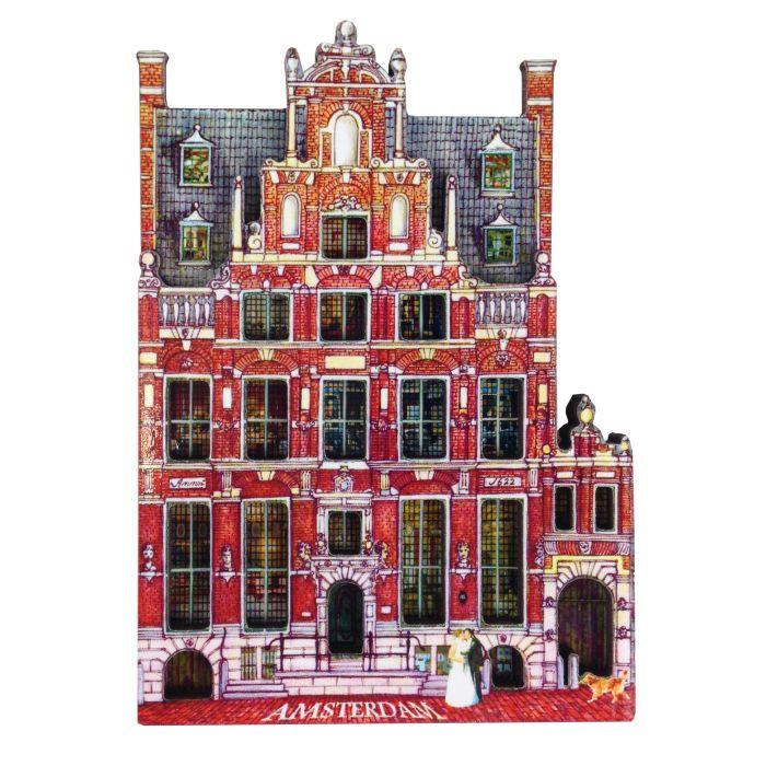 Fridge magnet Amsterdam House with heads