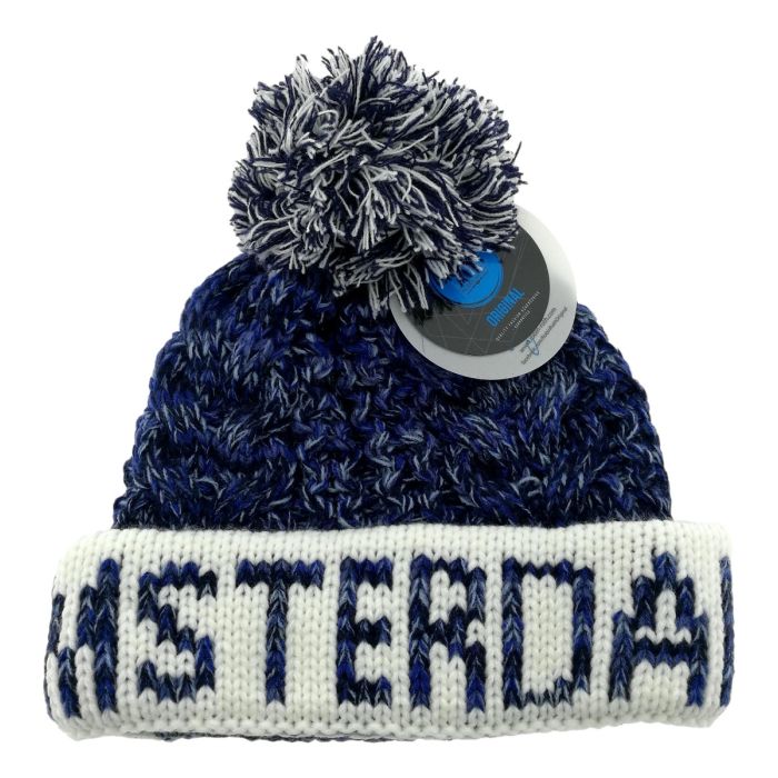 Pompon Muts Amsterdam - Blauw / Navy