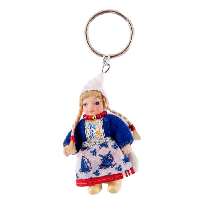 Sleutelhanger "Meisje in Blauw Kostuum"
