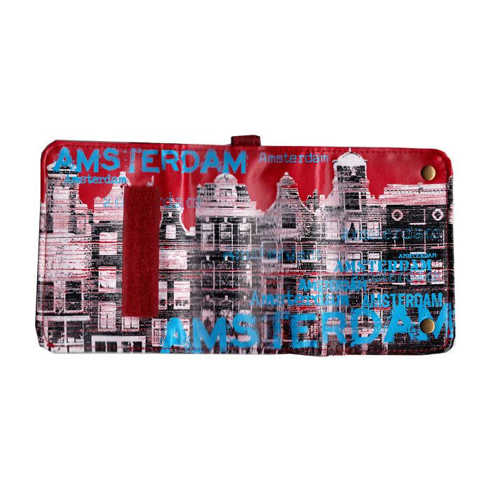 Wallet Kelly Picture  Amsterdam in red/blue by robin ruth