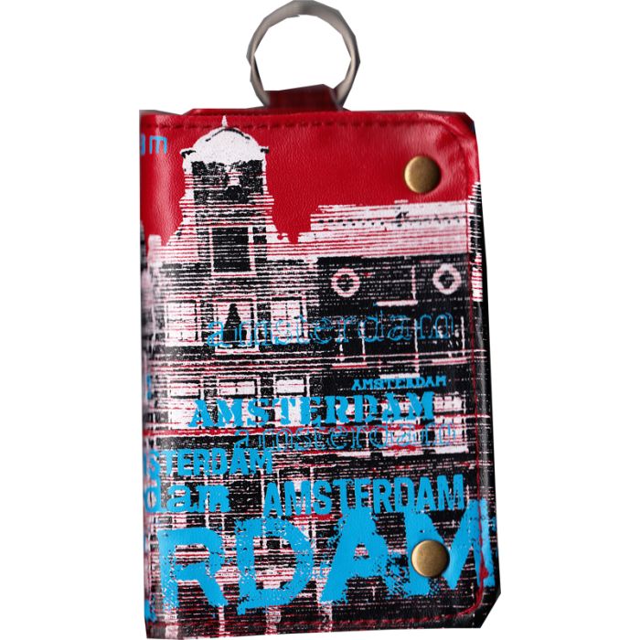 Wallet Kelly Picture  Amsterdam in red/blue by robin ruth