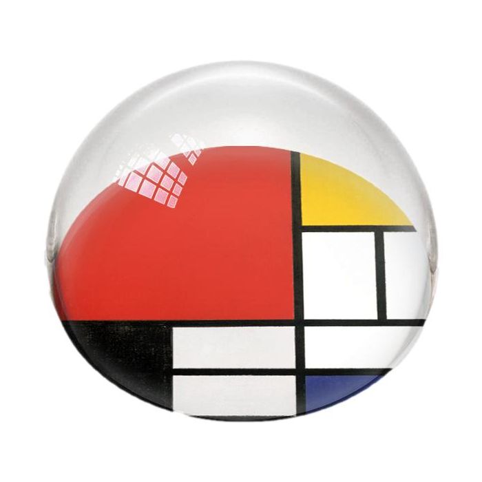 Paperweight Sphere Mondrian