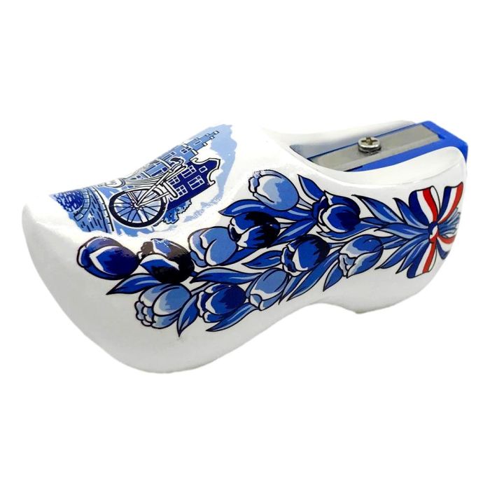 Puntenslijper Houten Klomp - Delfts Blauw Amsterdam