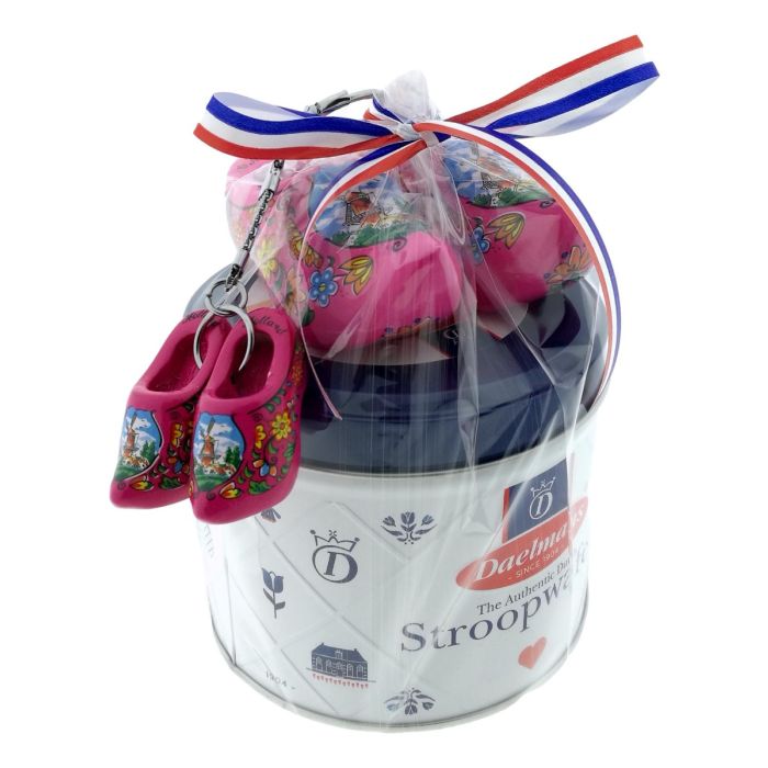 Regenboog Blikje - Stroopwafels met klompjes - Cyclaam