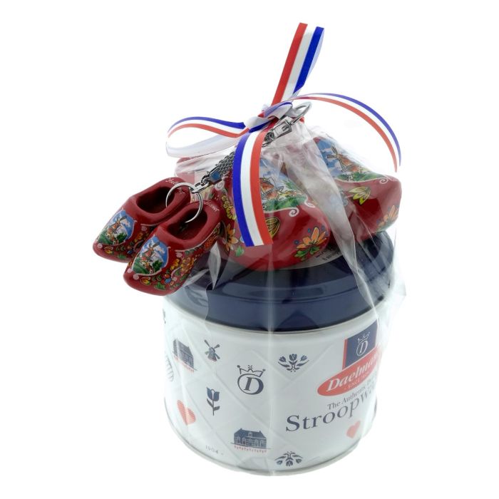 Regenboog Blikje - Stroopwafels met klompjes - Rood