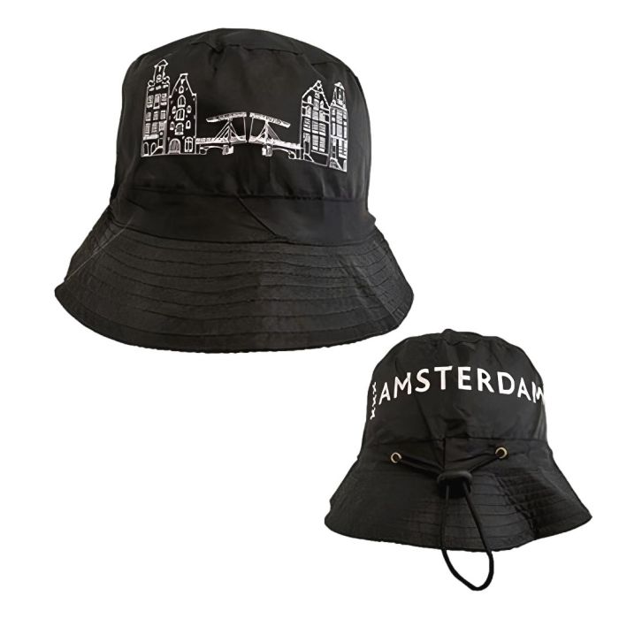 Amsterdam Rain Hat – Black