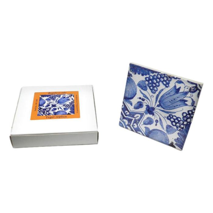 Replica Tile "Diagonal Tulip" , 13 cm 