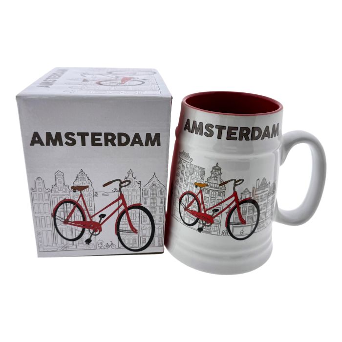 Amsterdam Beer Mug - Red Bicycle