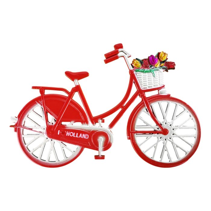 Fridge magnet "Bike Red - I Love Holland"