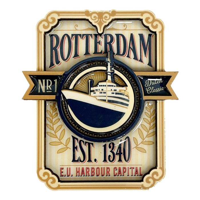 Fridge Magnet Rotterdam Harbor City