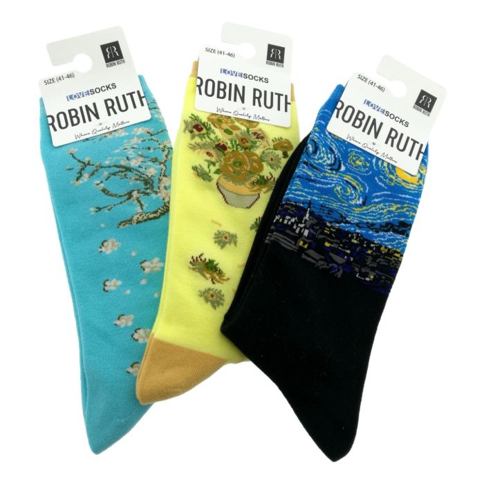 Gift Set Men's Sock Set 41-46 "Van Gogh" -- Robin Ruth