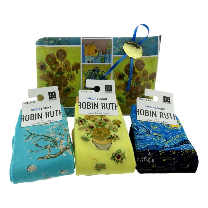 Gift Set Men's Sock Set 41-46 "Van Gogh" -- Robin Ruth