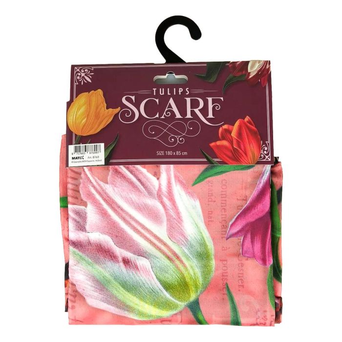 Scarf 'Pretty Tulips' - Pink