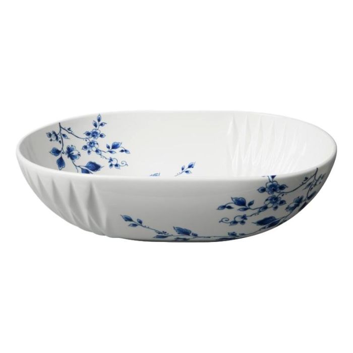Schaal "Blauw Vouw" size 32x9cm
